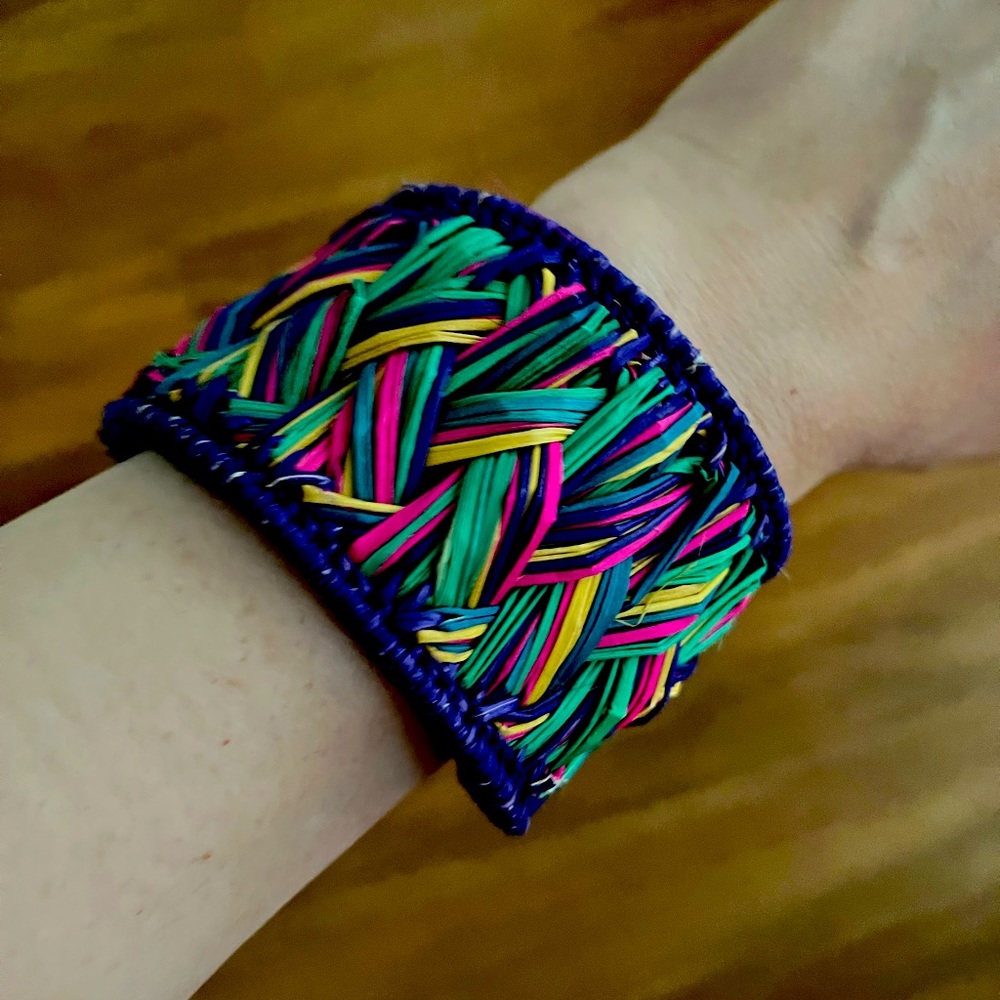 Handmade colorful woven bracelet
